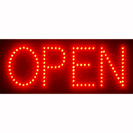 Open Closed Steady Shining LED Window Display Sign