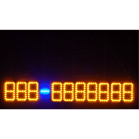 Open with Telephone No. Programmable LED Sign