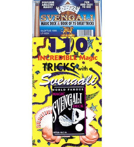 Perform Amazing Card Magic W/110 Incredible Magic Trick Book - Comes With A Svengali Card Deck