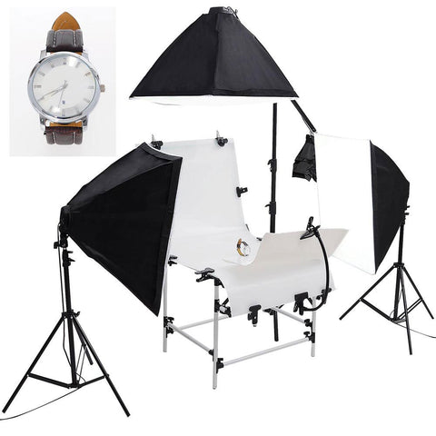 Photo Shooting Table 12x 45w Continuous Lighting Kit