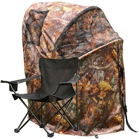 Pop Up Deer Ground Hunting Chair Blind Camouflage