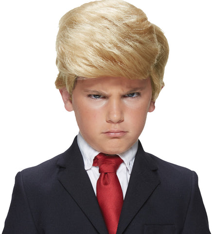 Kid's Orange Comb Over Wig