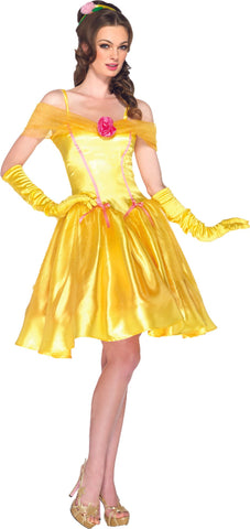 Princess Belle Adult Yellow Lg Costume