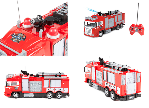 Remote Control (RC) Fire Engine Ladder Truck Is Great Fun - Super Sale