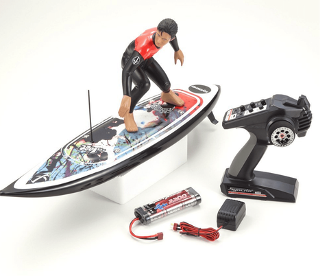 Remote Control (RC) Surfer W/Surfboard Boat Surfs Waves Up To 3 Feet High