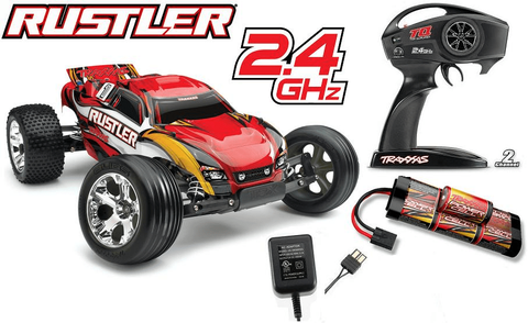 Traxxas Rustler 1/10 Scale Stadium Electric Remote Control Truck