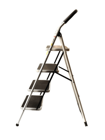 Safety Aluminum 4-Step Folding Ladder 330 lbs