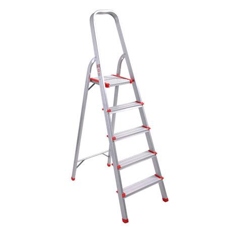 Safety Aluminum 5-Step Folding Ladder 330 lbs