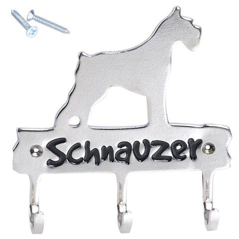 Schnauzer Leash Key Hook Household Hanger Pet Wall Rack