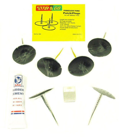 Scooter Tire Repair Patch/Plug Set