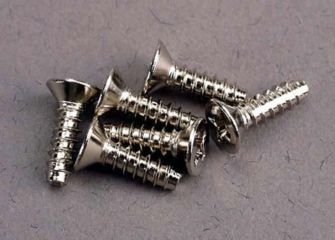 Screws, 3x10mm countersunk self-tapping (6)