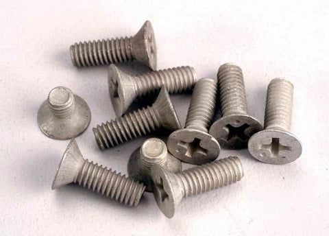 Screws, countersunk machine screw set (Aluminum) (8) 4x10mm & (2) 4x6mm