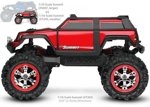 Summit VXL: 1/16-Scale 4WD Electric Extreme Terrain Monster Truck