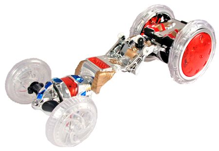 Super Twister Turbo RC Stunt Car Version 2 Performs Wild Moves, Tricks, And RoboticsToo - Cool Colored Lights Too