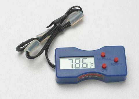 Temp gauge, blue (On-board engine tuning aid, digital LCD readout, new style with max. temp. memory)