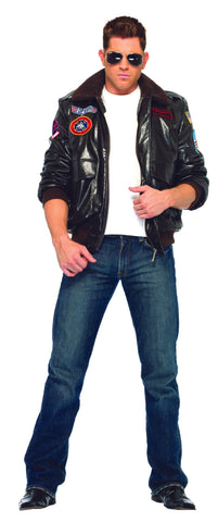 Men's Top Gun Jacket Costume - Small