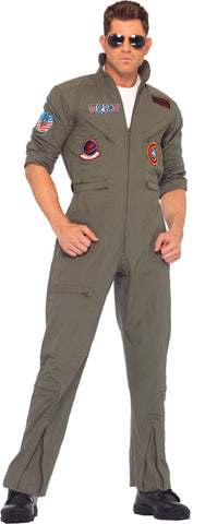 Men's Top Gun Jumpsuit Costume - Extra Large