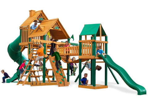 Treasure Trove Cedar Swing Set with Timber Shield