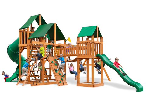 Treasure Trove Supreme CG Cedar Swing Set with Amber Posts