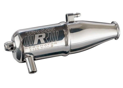 Tuned pipe, Resonator, R.O.A.R. legal (dual-chamber, enhances mid to high-rpm power) (for Jato, N. Rustler, N. 4-Tec with TRX Racing Engines)