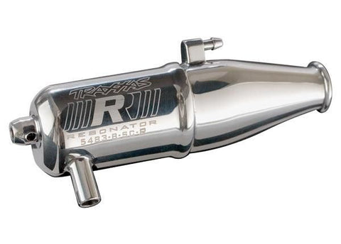 Tuned pipe, Resonator, R.O.A.R. legal (single-chamber, enhances low to mid-rpm power) (for Jato, N. Rustler, N. 4-Tec with TRX Racing Engines)