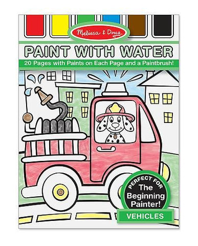 Vehicles Paint with Water Kids' Art Pad