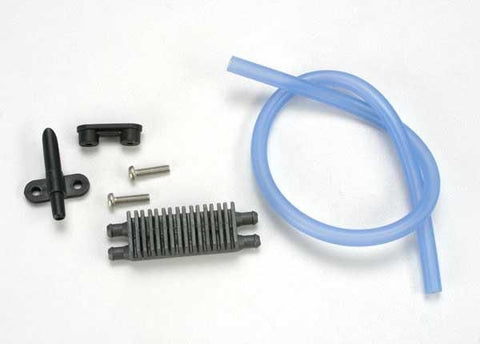 Watercooling kit, EVX Marine ESC (heat sink (1)/ water pickup (1)/ backing plate (1)/ 3x12RM (stainless) (2)/ tubing (1ft.)