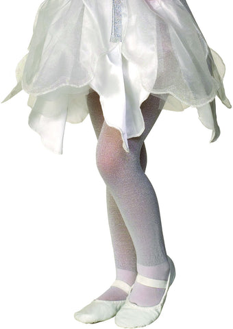 White Sparkle Tights Child Costume