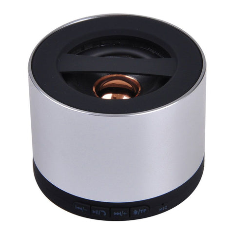 Wireless Rechargeable Loud Mini TF Bluetooth Speaker Silver