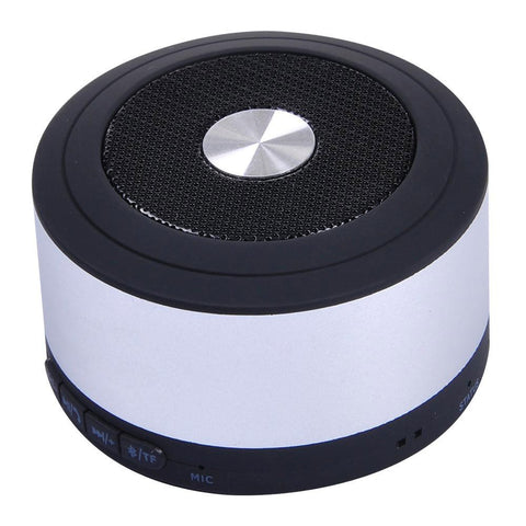 Wireless Rechargeable Mini TF Bluetooth Speaker Silver