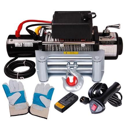 Wireless Remote 10000 Industury Electric Winch 12 Volt