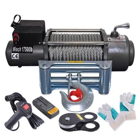 Wireless Remote 17500 Industry Electric Winch 12 Volt