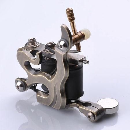 Zinc Alloy Handmade Tattoo Gun Brass Coil Shader /Liner