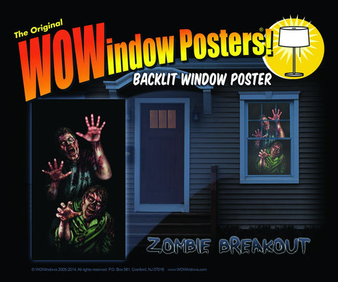 Zombie Breakout Window Poster Costume