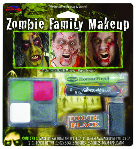 Zombie Family Makeup Kit Costume