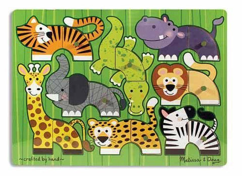 Zoo Mix 'n Match Peg Puzzle  10 Pieces